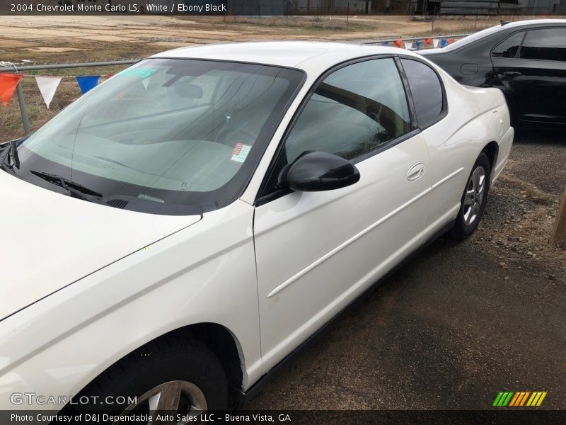 White / Ebony Black 2004 Chevrolet Monte Carlo LS