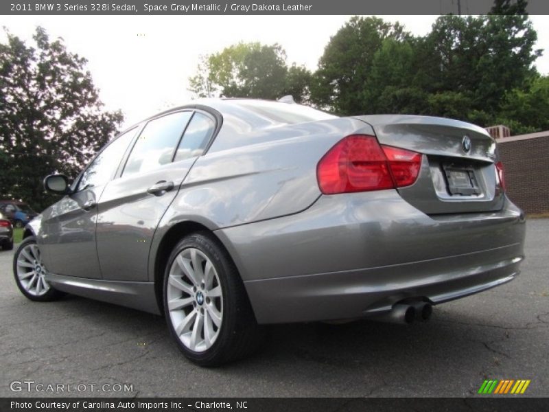 Space Gray Metallic / Gray Dakota Leather 2011 BMW 3 Series 328i Sedan