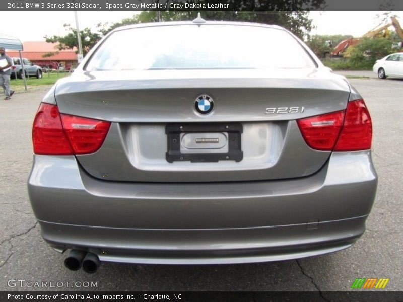 Space Gray Metallic / Gray Dakota Leather 2011 BMW 3 Series 328i Sedan