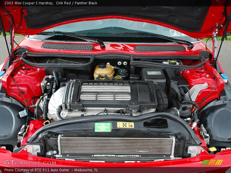 Chili Red / Panther Black 2003 Mini Cooper S Hardtop