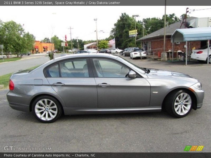 Space Gray Metallic / Gray Dakota Leather 2011 BMW 3 Series 328i Sedan