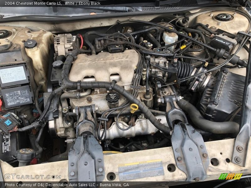 White / Ebony Black 2004 Chevrolet Monte Carlo LS