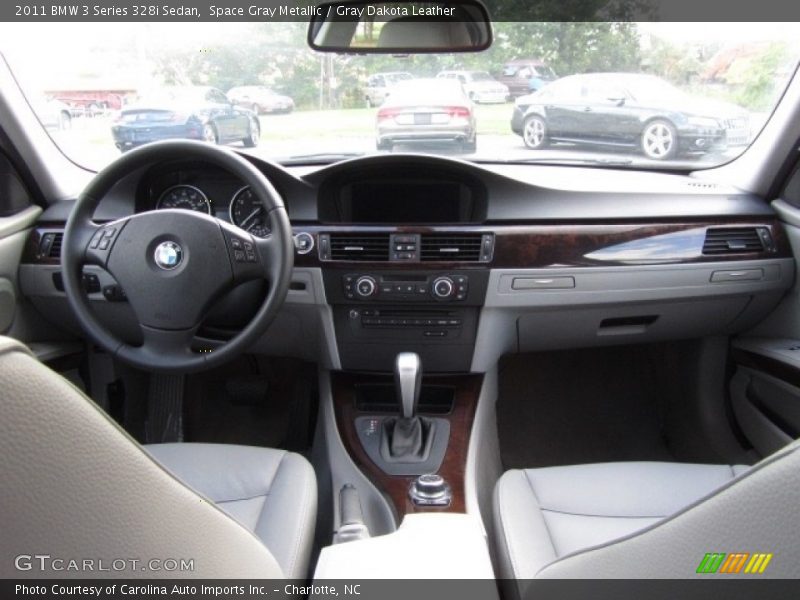 Space Gray Metallic / Gray Dakota Leather 2011 BMW 3 Series 328i Sedan