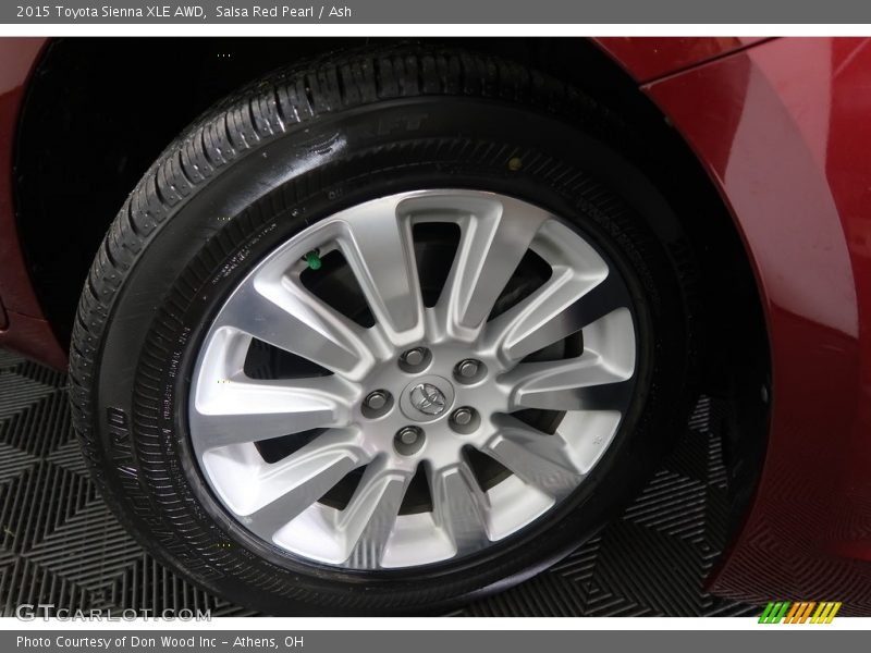 Salsa Red Pearl / Ash 2015 Toyota Sienna XLE AWD