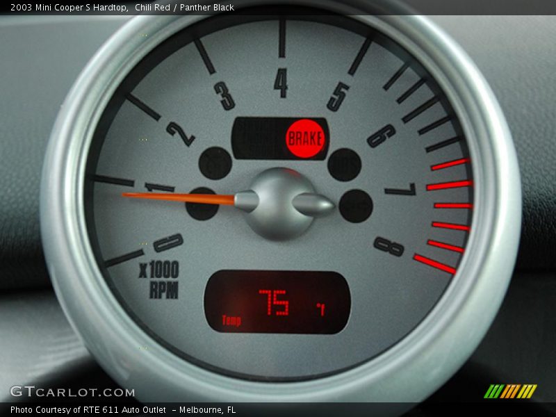 Chili Red / Panther Black 2003 Mini Cooper S Hardtop