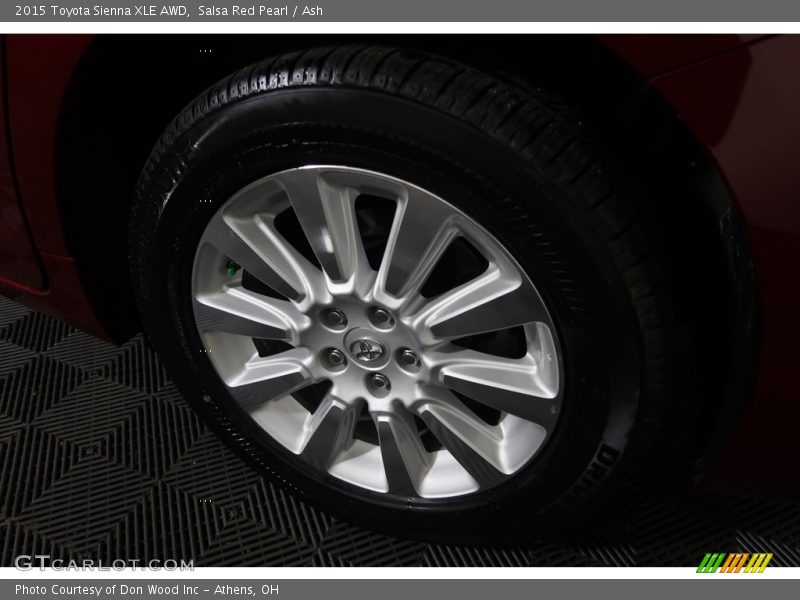 Salsa Red Pearl / Ash 2015 Toyota Sienna XLE AWD