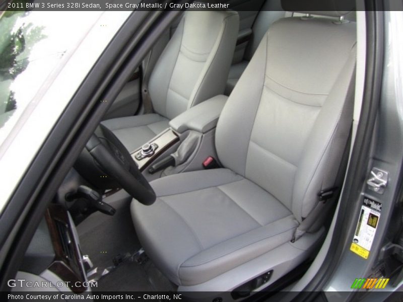 Space Gray Metallic / Gray Dakota Leather 2011 BMW 3 Series 328i Sedan