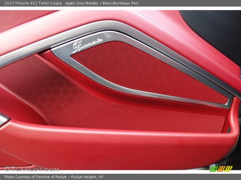 Agate Grey Metallic / Black/Bordeaux Red 2017 Porsche 911 Turbo Coupe