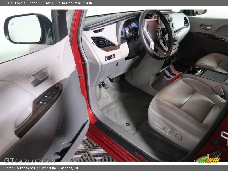 Salsa Red Pearl / Ash 2015 Toyota Sienna XLE AWD