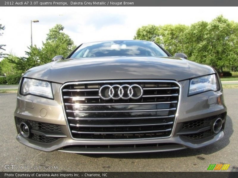 Dakota Grey Metallic / Nougat Brown 2012 Audi A7 3.0T quattro Prestige