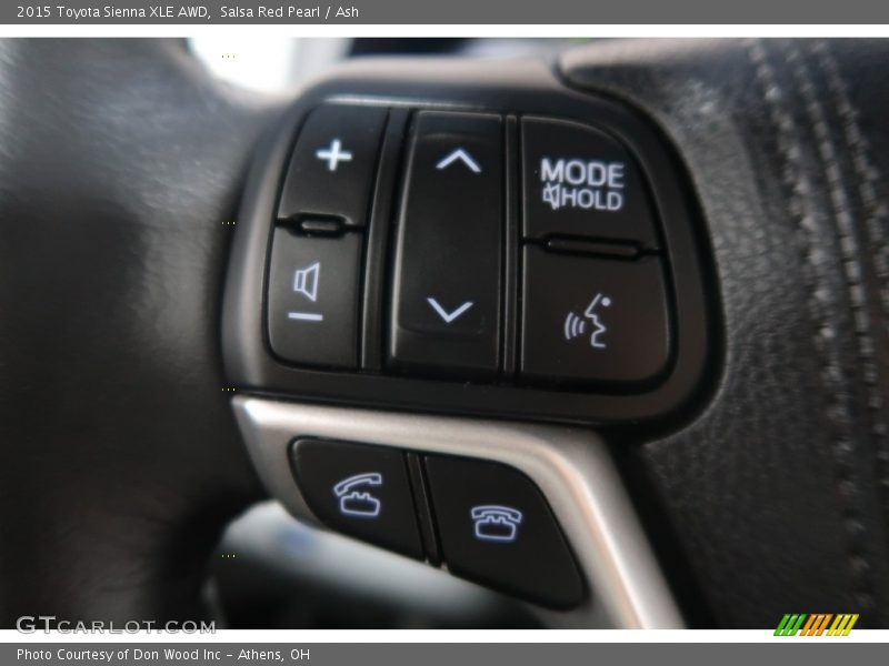 Salsa Red Pearl / Ash 2015 Toyota Sienna XLE AWD