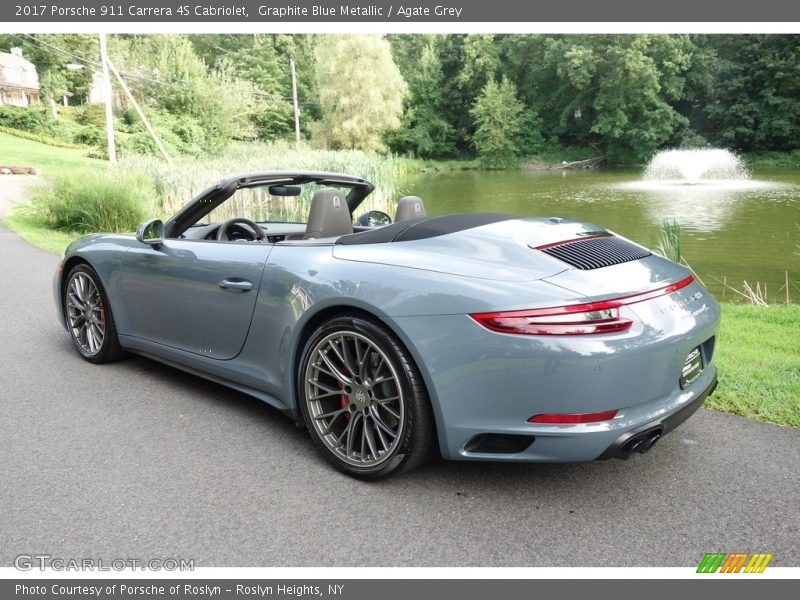 Graphite Blue Metallic / Agate Grey 2017 Porsche 911 Carrera 4S Cabriolet