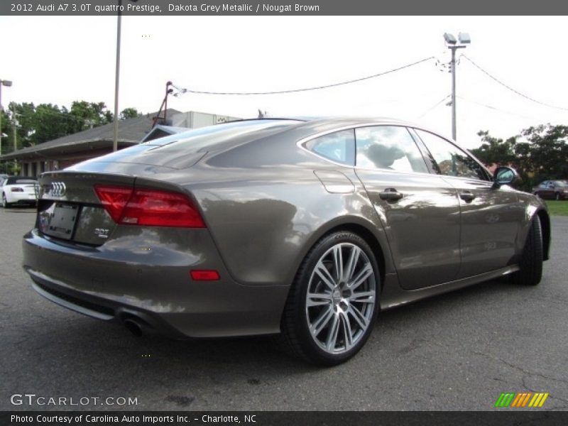 Dakota Grey Metallic / Nougat Brown 2012 Audi A7 3.0T quattro Prestige