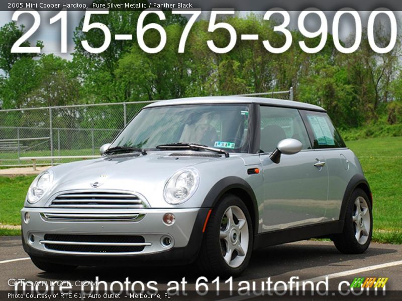 Pure Silver Metallic / Panther Black 2005 Mini Cooper Hardtop