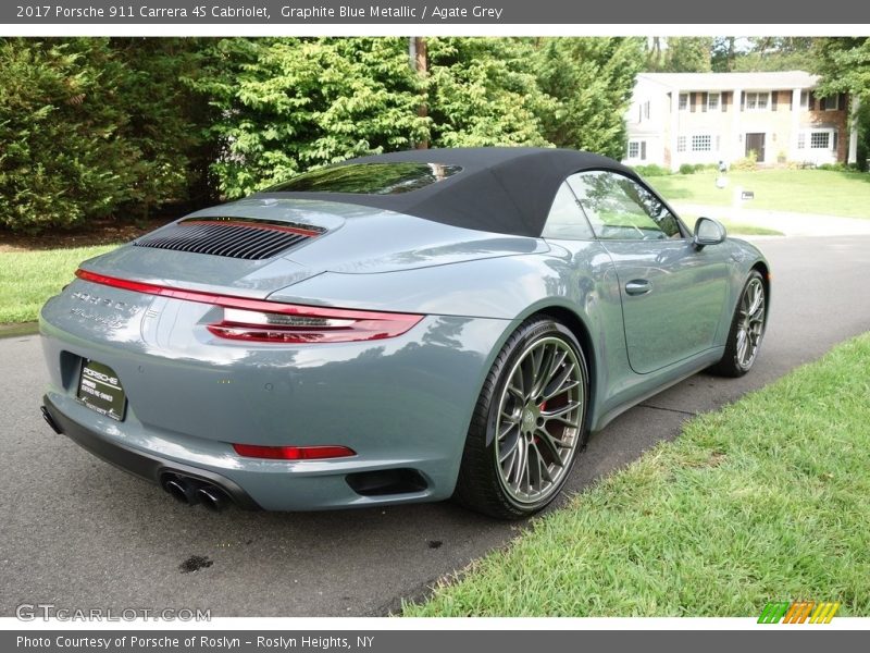 Graphite Blue Metallic / Agate Grey 2017 Porsche 911 Carrera 4S Cabriolet