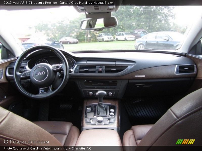 Dakota Grey Metallic / Nougat Brown 2012 Audi A7 3.0T quattro Prestige