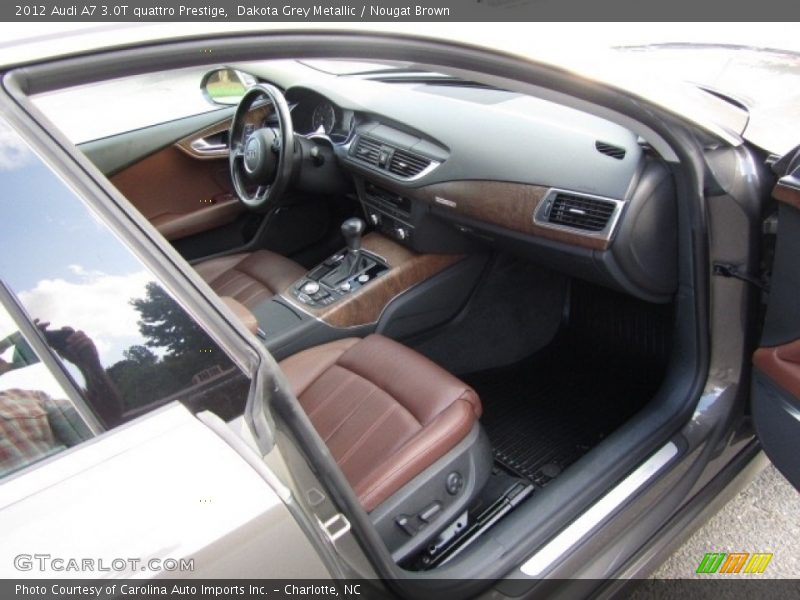 Dakota Grey Metallic / Nougat Brown 2012 Audi A7 3.0T quattro Prestige