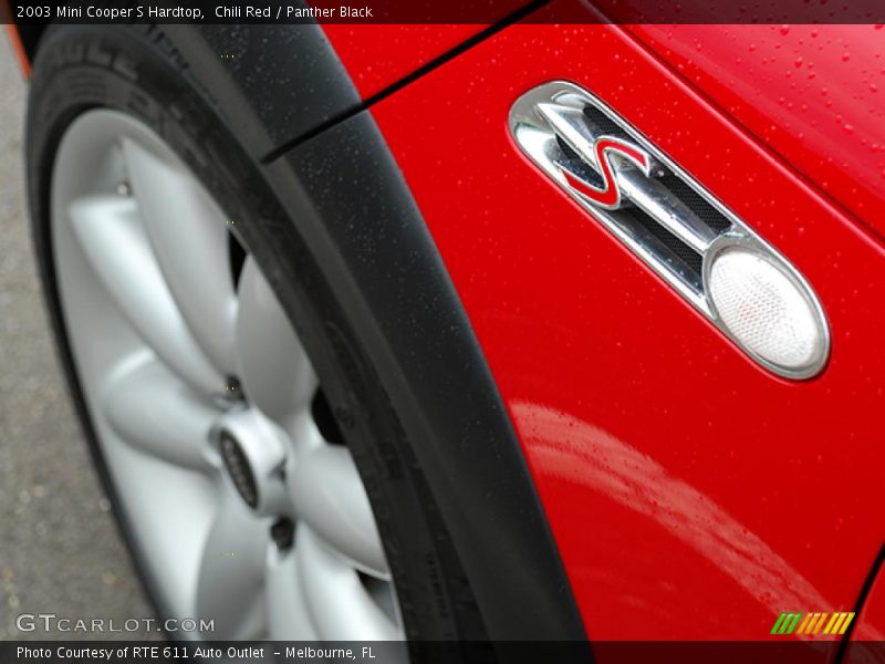Chili Red / Panther Black 2003 Mini Cooper S Hardtop