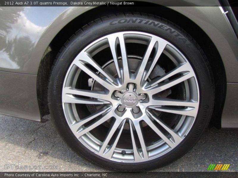 Dakota Grey Metallic / Nougat Brown 2012 Audi A7 3.0T quattro Prestige