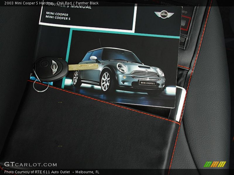 Chili Red / Panther Black 2003 Mini Cooper S Hardtop