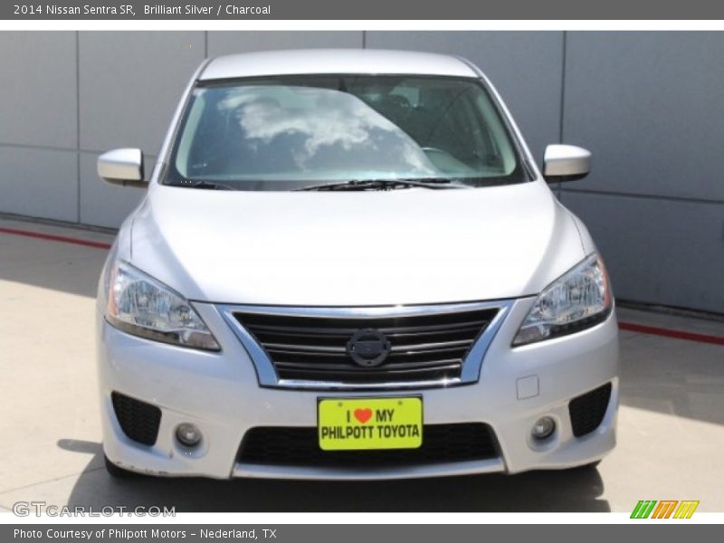 Brilliant Silver / Charcoal 2014 Nissan Sentra SR