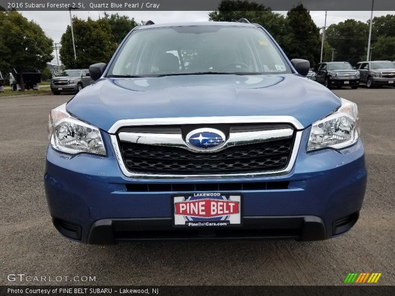 Quartz Blue Pearl / Gray 2016 Subaru Forester 2.5i