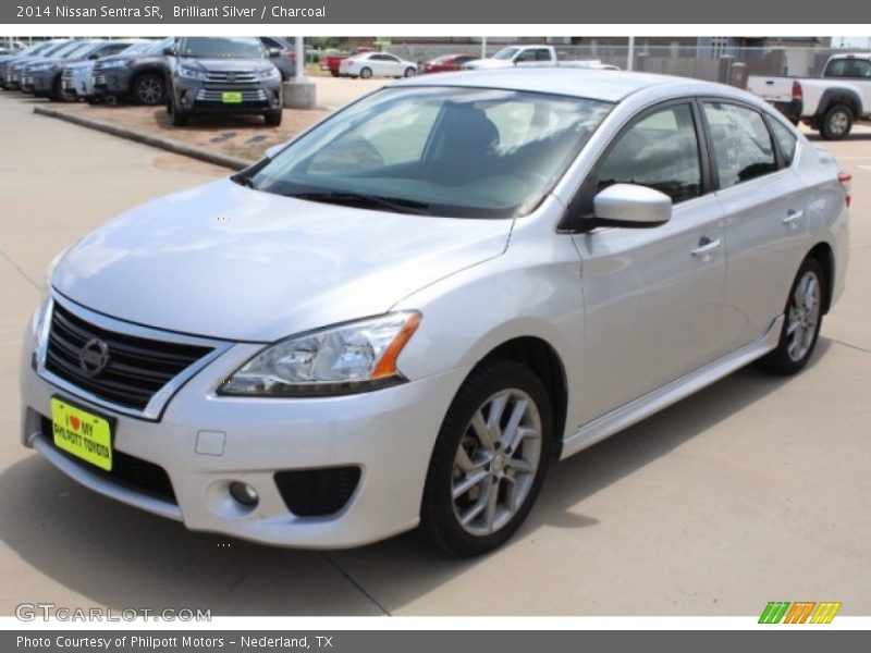 Brilliant Silver / Charcoal 2014 Nissan Sentra SR