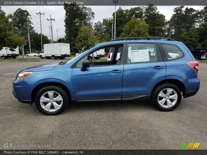 Quartz Blue Pearl / Gray 2016 Subaru Forester 2.5i