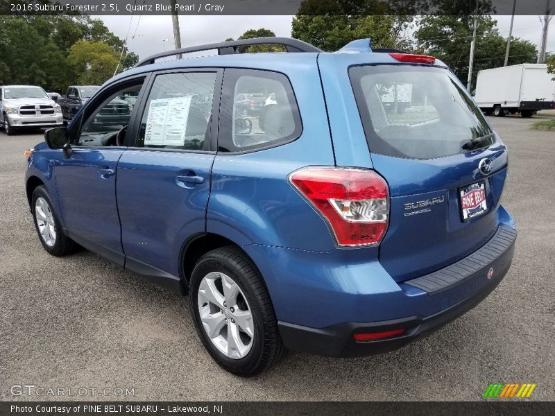 Quartz Blue Pearl / Gray 2016 Subaru Forester 2.5i
