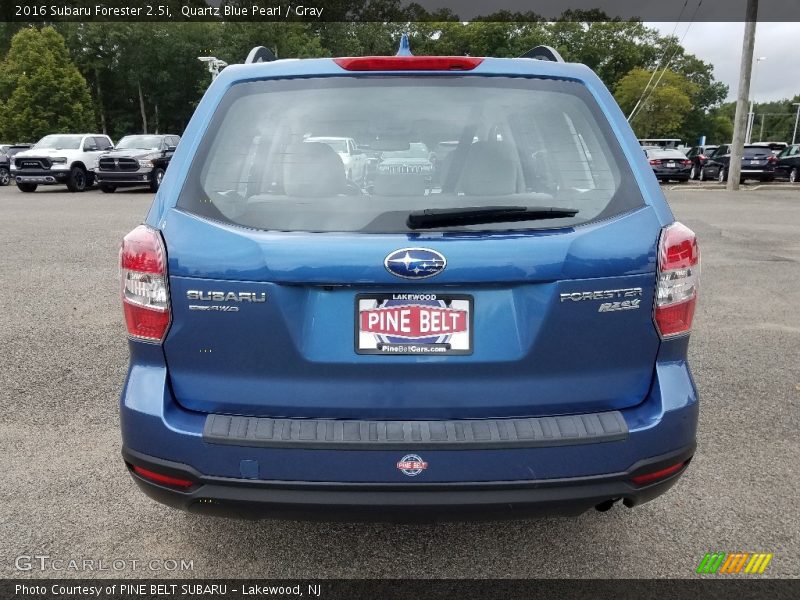 Quartz Blue Pearl / Gray 2016 Subaru Forester 2.5i