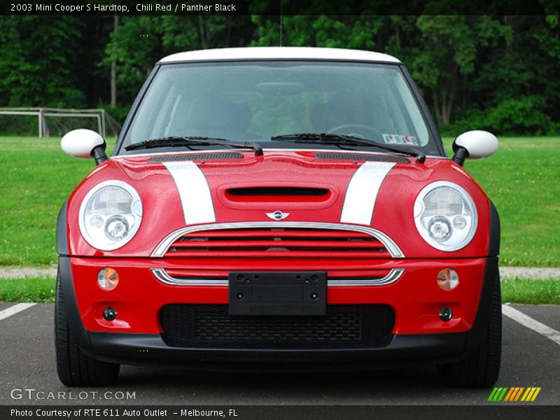Chili Red / Panther Black 2003 Mini Cooper S Hardtop