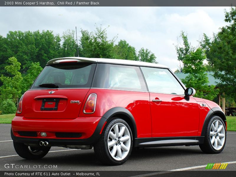 Chili Red / Panther Black 2003 Mini Cooper S Hardtop