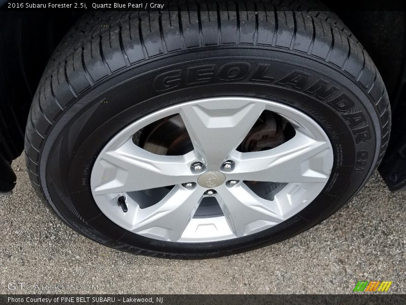 Quartz Blue Pearl / Gray 2016 Subaru Forester 2.5i