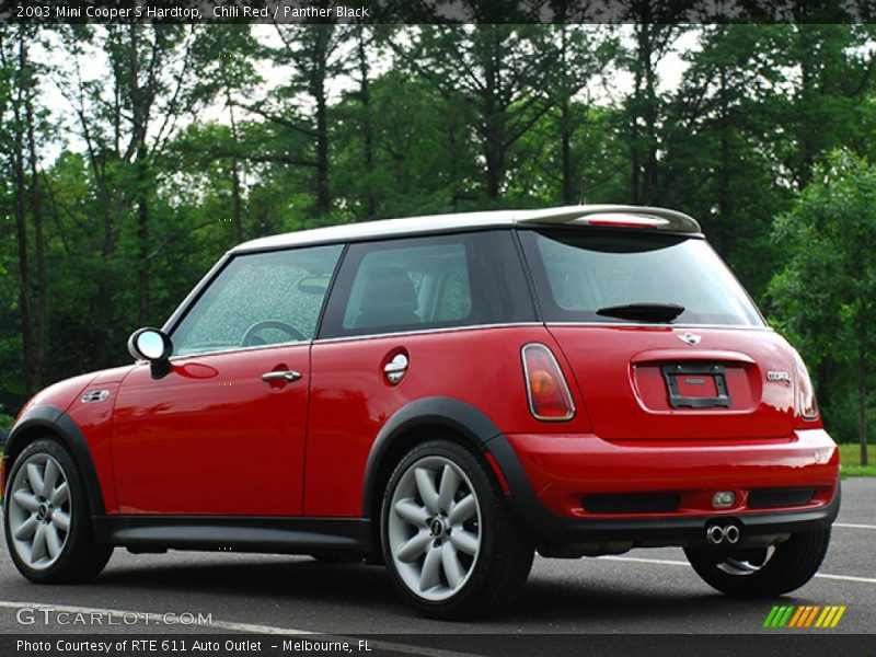 Chili Red / Panther Black 2003 Mini Cooper S Hardtop