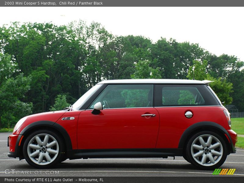 Chili Red / Panther Black 2003 Mini Cooper S Hardtop