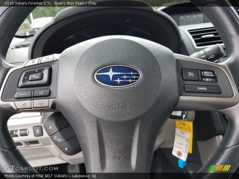 Quartz Blue Pearl / Gray 2016 Subaru Forester 2.5i