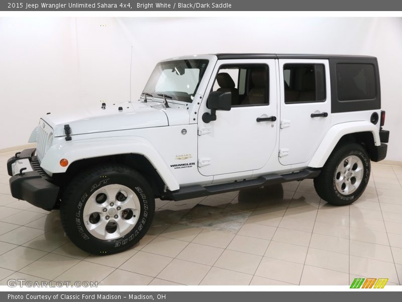 Bright White / Black/Dark Saddle 2015 Jeep Wrangler Unlimited Sahara 4x4