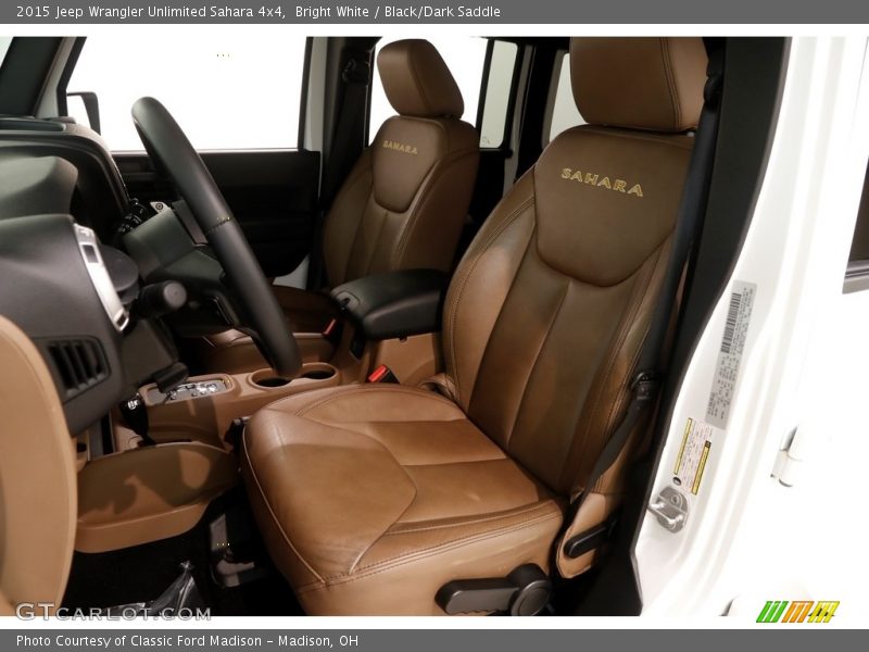 Bright White / Black/Dark Saddle 2015 Jeep Wrangler Unlimited Sahara 4x4
