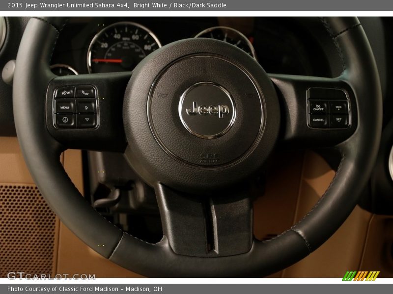 Bright White / Black/Dark Saddle 2015 Jeep Wrangler Unlimited Sahara 4x4