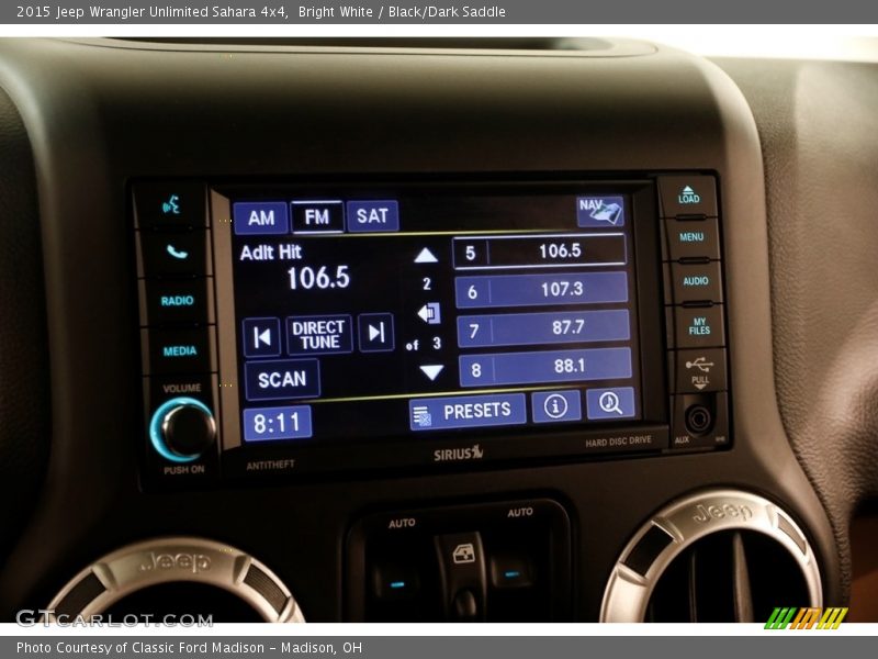 Bright White / Black/Dark Saddle 2015 Jeep Wrangler Unlimited Sahara 4x4