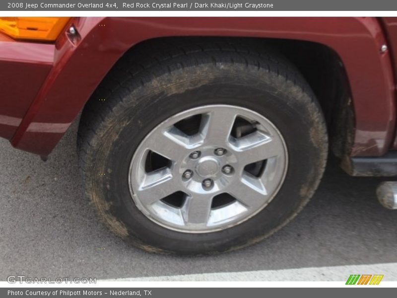 Red Rock Crystal Pearl / Dark Khaki/Light Graystone 2008 Jeep Commander Overland 4x4