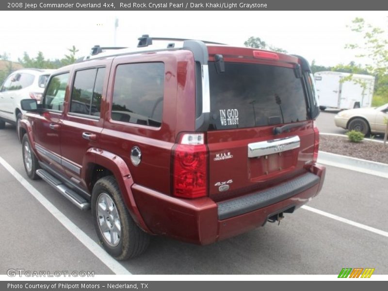 Red Rock Crystal Pearl / Dark Khaki/Light Graystone 2008 Jeep Commander Overland 4x4