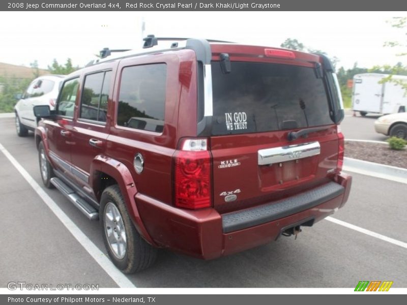 Red Rock Crystal Pearl / Dark Khaki/Light Graystone 2008 Jeep Commander Overland 4x4