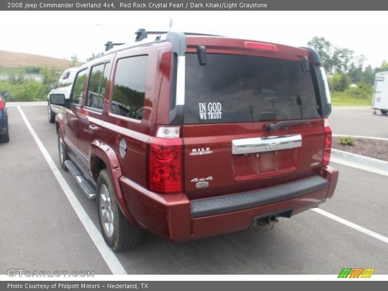Red Rock Crystal Pearl / Dark Khaki/Light Graystone 2008 Jeep Commander Overland 4x4