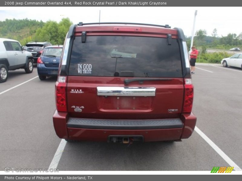 Red Rock Crystal Pearl / Dark Khaki/Light Graystone 2008 Jeep Commander Overland 4x4