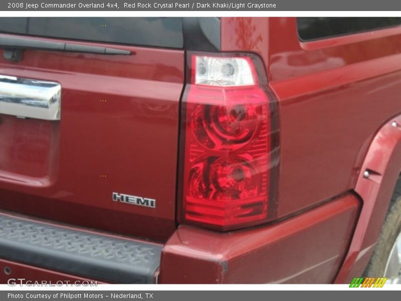Red Rock Crystal Pearl / Dark Khaki/Light Graystone 2008 Jeep Commander Overland 4x4