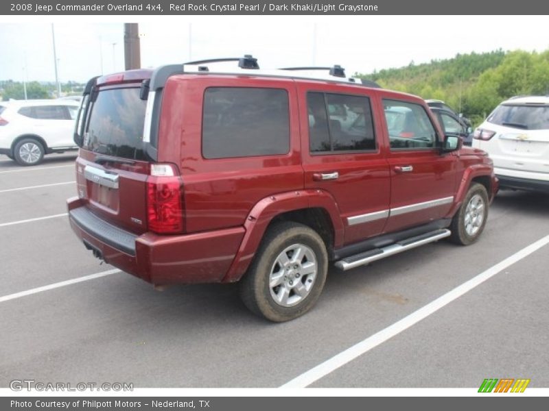Red Rock Crystal Pearl / Dark Khaki/Light Graystone 2008 Jeep Commander Overland 4x4