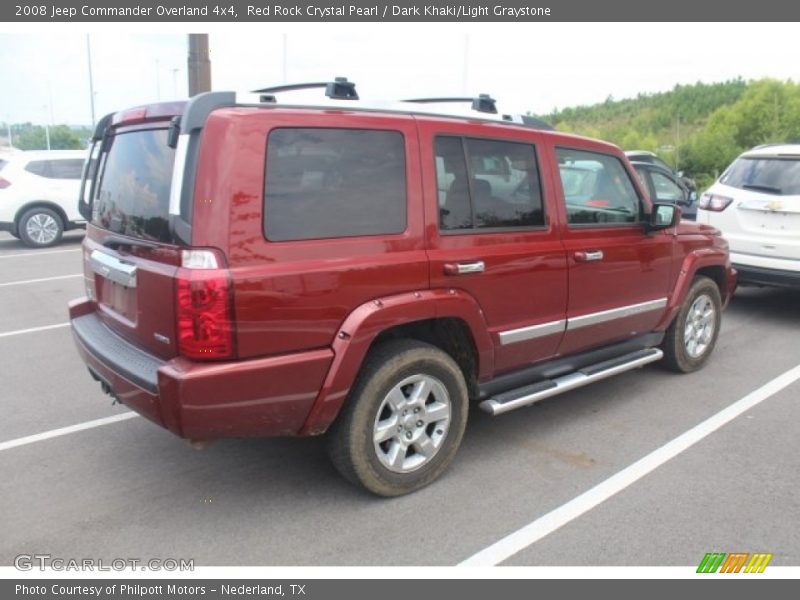 Red Rock Crystal Pearl / Dark Khaki/Light Graystone 2008 Jeep Commander Overland 4x4