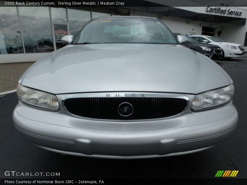 Sterling Silver Metallic / Medium Gray 2003 Buick Century Custom