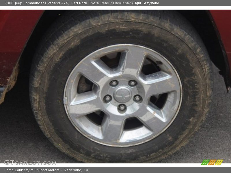 Red Rock Crystal Pearl / Dark Khaki/Light Graystone 2008 Jeep Commander Overland 4x4